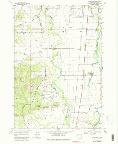 United States Geological Survey Greenberry, OR (1969, 24000-Scale) digital map
