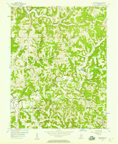 United States Geological Survey Greenbrier, IN (1956, 24000-Scale) digital map