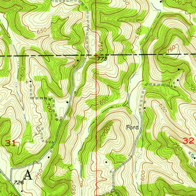 United States Geological Survey Greenbrier, IN (1956, 24000-Scale) digital map