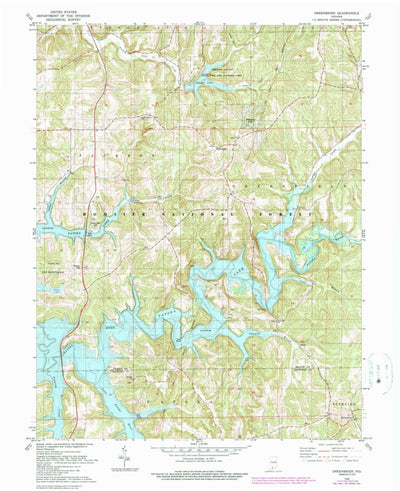 United States Geological Survey Greenbrier, IN (1980, 24000-Scale) digital map