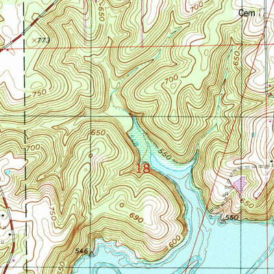 United States Geological Survey Greenbrier, IN (1980, 24000-Scale) digital map