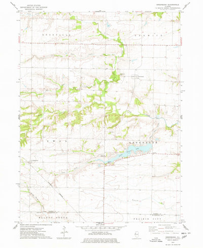 United States Geological Survey Greenbush, IL (1974, 24000-Scale) digital map