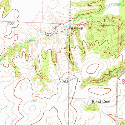 United States Geological Survey Greenbush, IL (1974, 24000-Scale) digital map