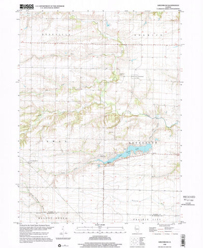 United States Geological Survey Greenbush, IL (1998, 24000-Scale) digital map