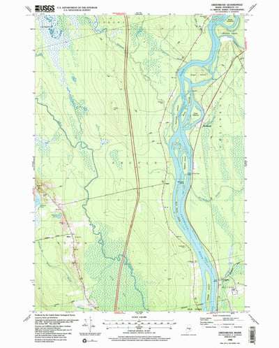 United States Geological Survey Greenbush, ME (1988, 24000-Scale) digital map