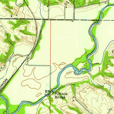 United States Geological Survey Greencastle, IN (1958, 24000-Scale) digital map