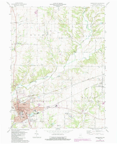 United States Geological Survey Greencastle, IN (1970, 24000-Scale) digital map