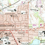United States Geological Survey Greencastle, IN (1970, 24000-Scale) digital map