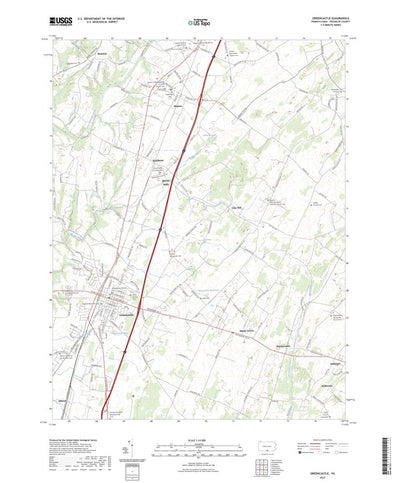 United States Geological Survey Greencastle, PA (2023, 24000-Scale) digital map