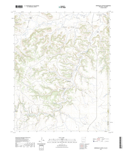 United States Geological Survey Greendailey Canyon, NM (2023, 24000-Scale) digital map