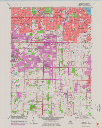 United States Geological Survey Greendale, WI (1958, 24000-Scale) digital map