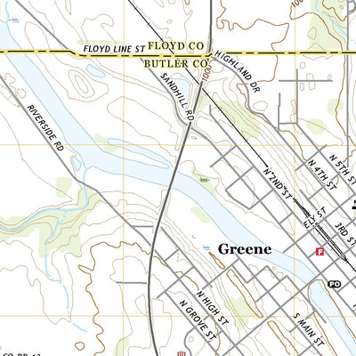 United States Geological Survey Greene, IA (2022, 24000-Scale) digital map