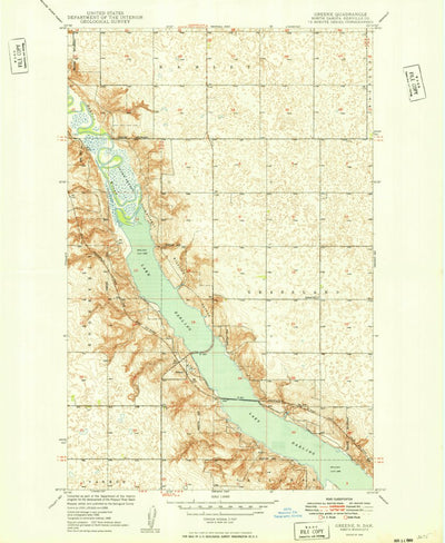 United States Geological Survey Greene, ND (1949, 24000-Scale) digital map