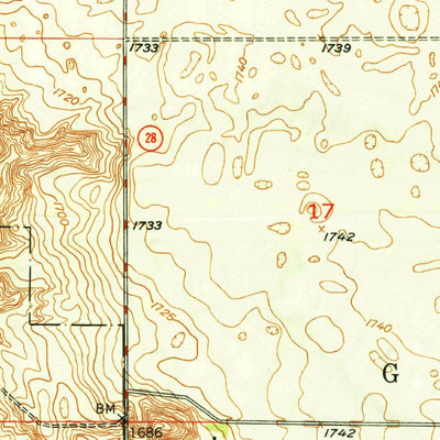 United States Geological Survey Greene, ND (1949, 24000-Scale) digital map