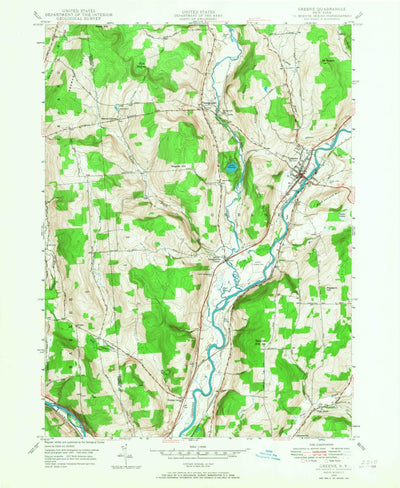 United States Geological Survey Greene, NY (1948, 24000-Scale) digital map