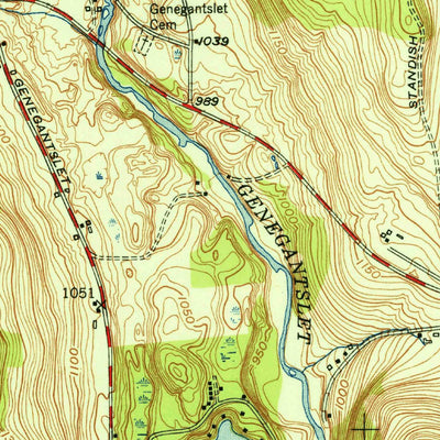 United States Geological Survey Greene, NY (1950, 24000-Scale) digital map