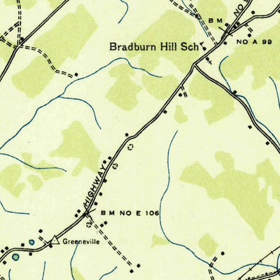 United States Geological Survey Greeneville, TN (1936, 24000-Scale) digital map
