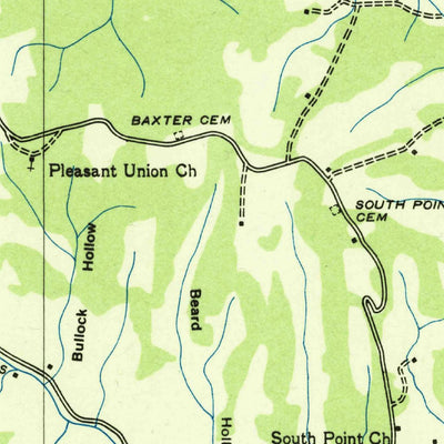 United States Geological Survey Greenfield Bend, TN (1936, 24000-Scale) digital map