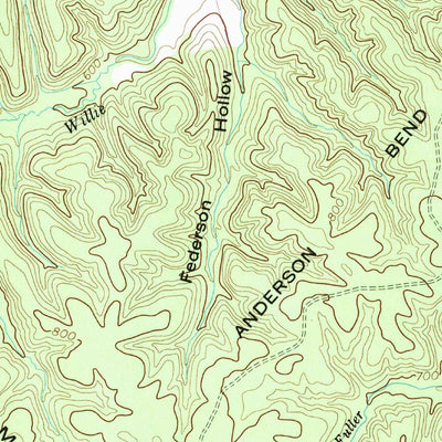United States Geological Survey Greenfield Bend, TN (1951, 24000-Scale) digital map