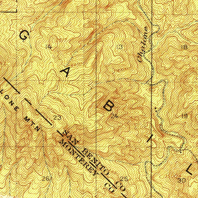 United States Geological Survey Greenfield, CA (1921, 62500-Scale) digital map