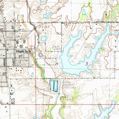United States Geological Survey Greenfield, IL (1983, 24000-Scale) digital map