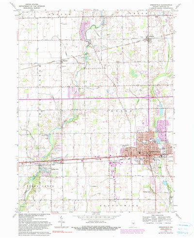 United States Geological Survey Greenfield, IN (1962, 24000-Scale) digital map