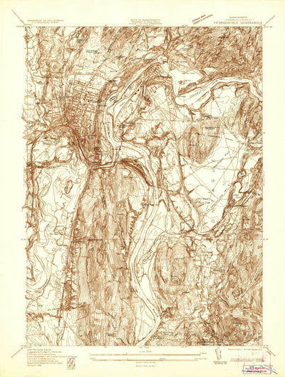 United States Geological Survey Greenfield, MA (1936, 24000-Scale) digital map