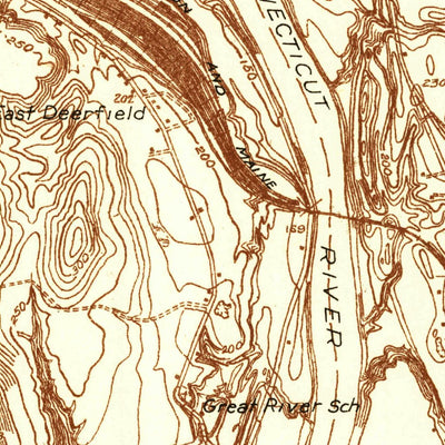 United States Geological Survey Greenfield, MA (1936, 24000-Scale) digital map
