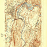 United States Geological Survey Greenfield, MA (1941, 31680-Scale) digital map