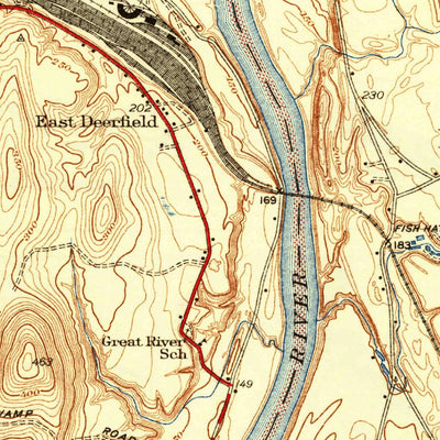 United States Geological Survey Greenfield, MA (1941, 31680-Scale) digital map