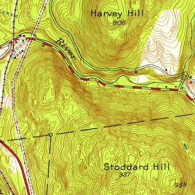 United States Geological Survey Greenfield, MA (1954, 24000-Scale) digital map