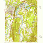 United States Geological Survey Greenfield, MA (1954, 31680-Scale) digital map