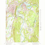 United States Geological Survey Greenfield, MA (1968, 25000-Scale) digital map