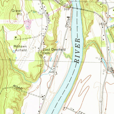 United States Geological Survey Greenfield, MA (1968, 25000-Scale) digital map