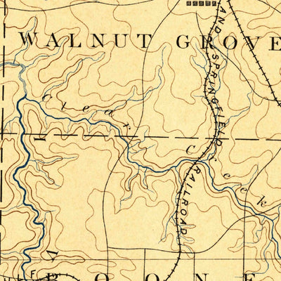 United States Geological Survey Greenfield, MO (1888, 125000-Scale) digital map