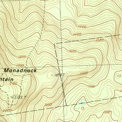 United States Geological Survey Greenfield, NH (1995, 24000-Scale) digital map