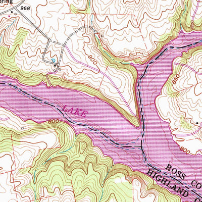 United States Geological Survey Greenfield, OH (1960, 24000-Scale) digital map