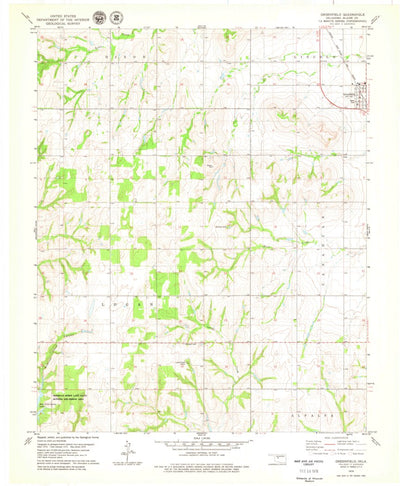 United States Geological Survey Greenfield, OK (1979, 24000-Scale) digital map