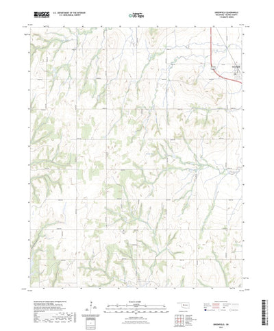 United States Geological Survey Greenfield, OK (2023, 24000-Scale) digital map