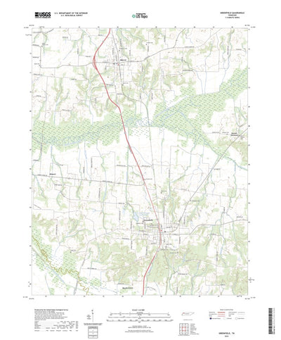 United States Geological Survey Greenfield, TN (2022, 24000-Scale) digital map