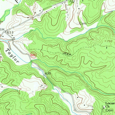 United States Geological Survey Greenfield, VA (1967, 24000-Scale) digital map