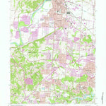 United States Geological Survey Greenhills, OH (1965, 24000-Scale) digital map