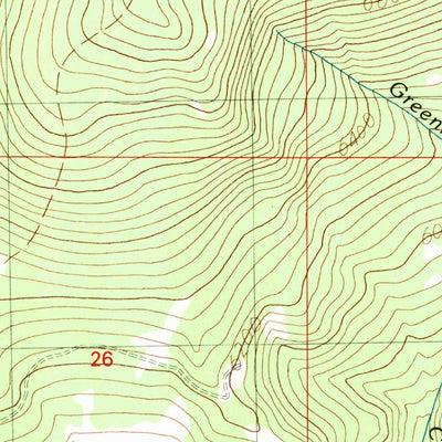 United States Geological Survey Greenhorn Mountain, MT (1989, 24000-Scale) digital map