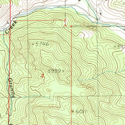 United States Geological Survey Greenhorn Mountain, MT (1989, 24000-Scale) digital map