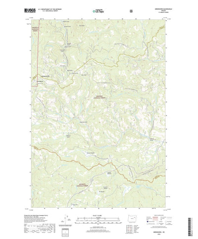 United States Geological Survey Greenhorn, OR (2020, 24000-Scale) digital map