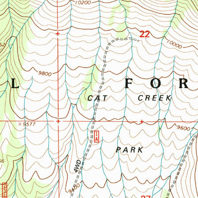 United States Geological Survey Greenie Mountain, CO (2001, 24000-Scale) digital map