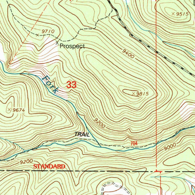 United States Geological Survey Greenie Mountain, CO (2001, 24000-Scale) digital map
