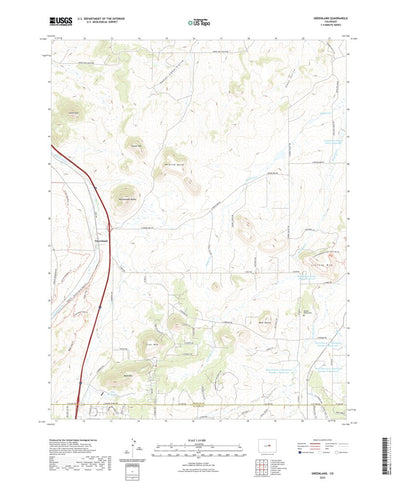 United States Geological Survey Greenland, CO (2022, 24000-Scale) digital map