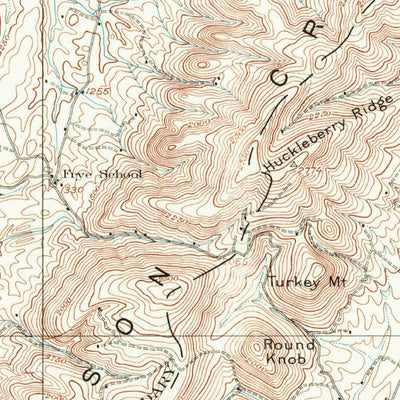 United States Geological Survey Greenland Gap, WV (1921, 62500-Scale) digital map