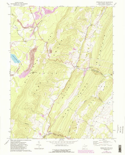 United States Geological Survey Greenland Gap, WV (1967, 24000-Scale) digital map